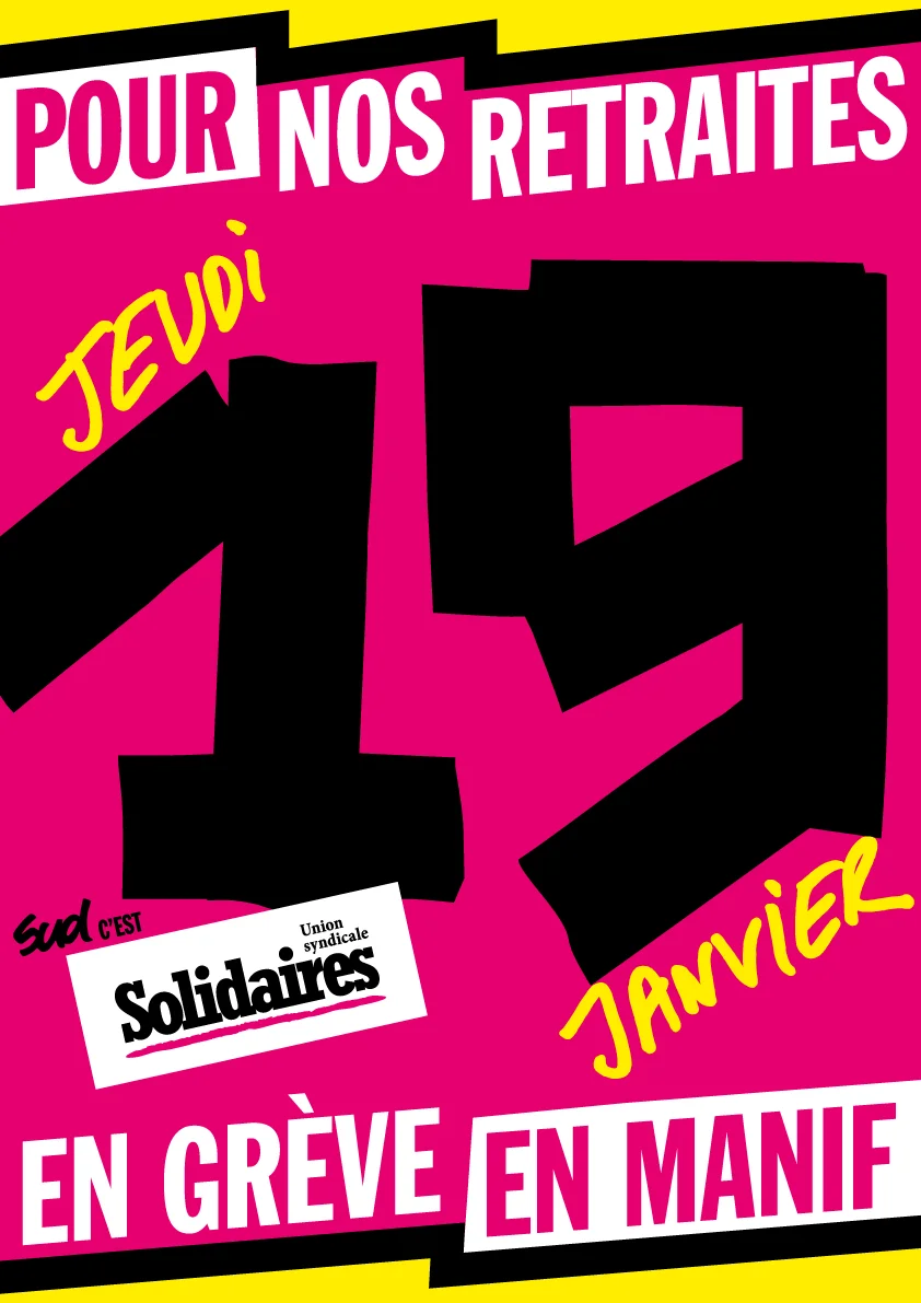 Sud CT Région Occitanie : Grève et manifestation pour dire non au vol de nos retraites !