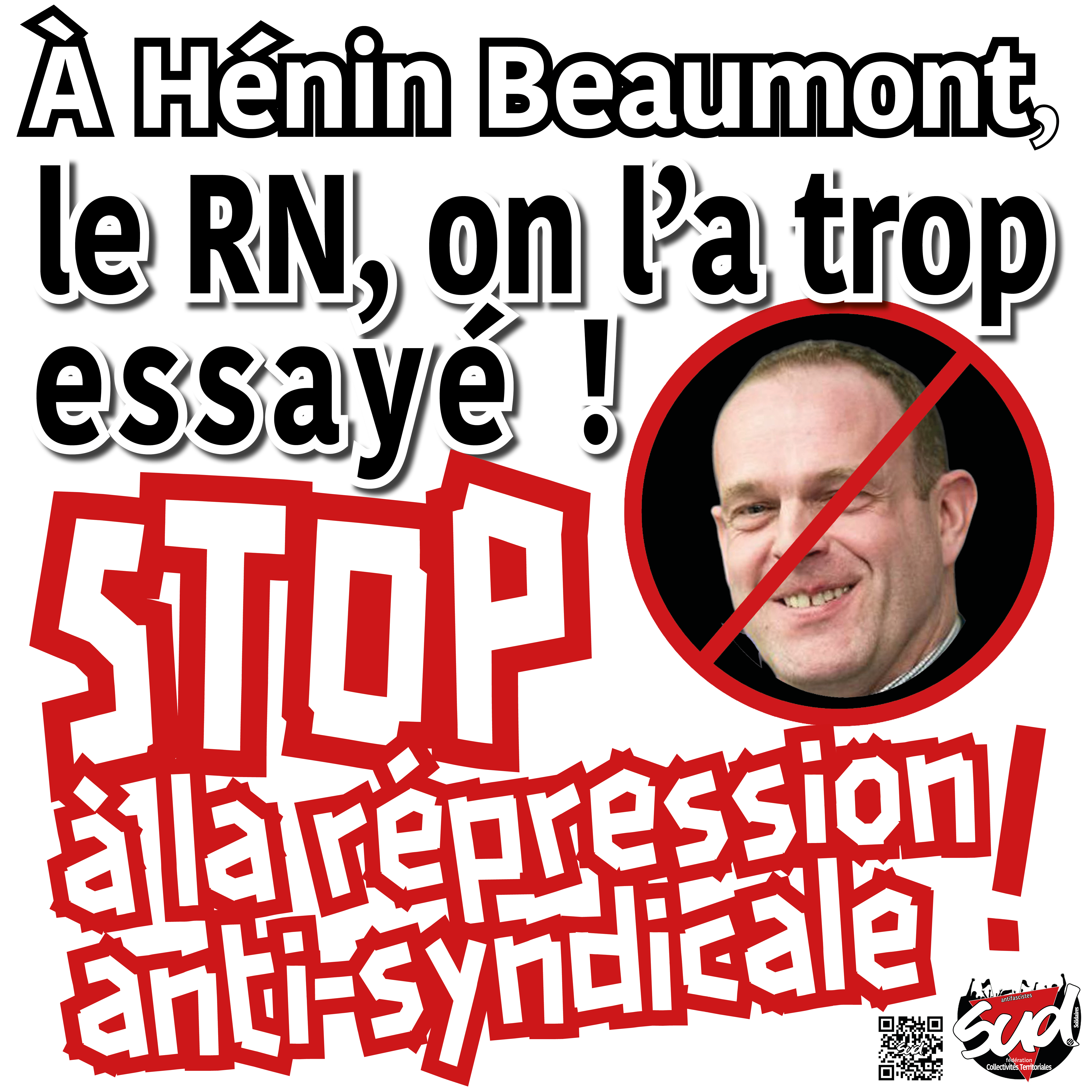 Sud CT Région Occitanie : Répression anti-syndicale à Hénin-Beaumont