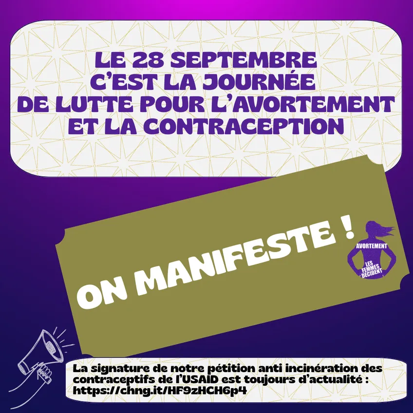 Sud CT Région Occitanie : Le 28 septembre 2025, nous défendons toujours le droit à l'avortement partout dans le monde